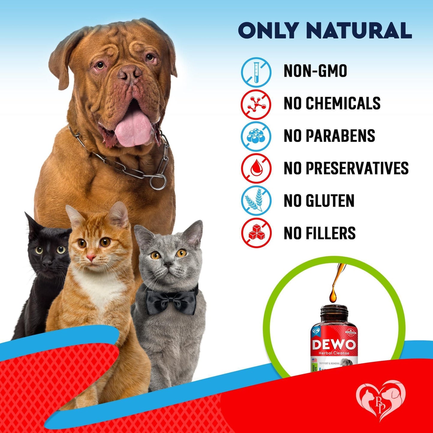 Cats and Dogs Liquid Herbal Medicine and Natural Broad Spectrum Treatment for Tapeworm Whipworm Roundworm and Hookworm P image 6