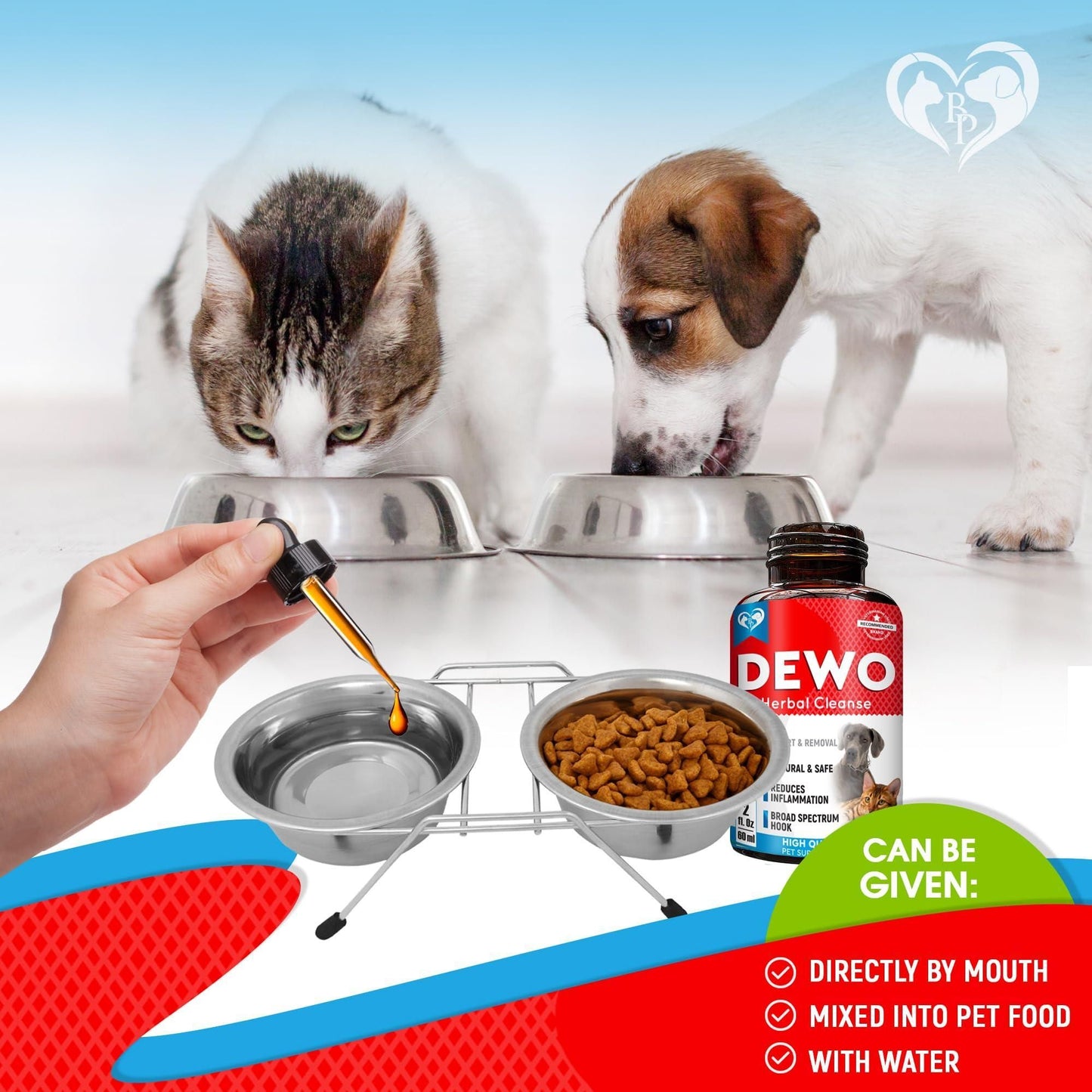 Cats and Dogs Liquid Herbal Medicine and Natural Broad Spectrum Treatment for Tapeworm Whipworm Roundworm and Hookworm P image 4