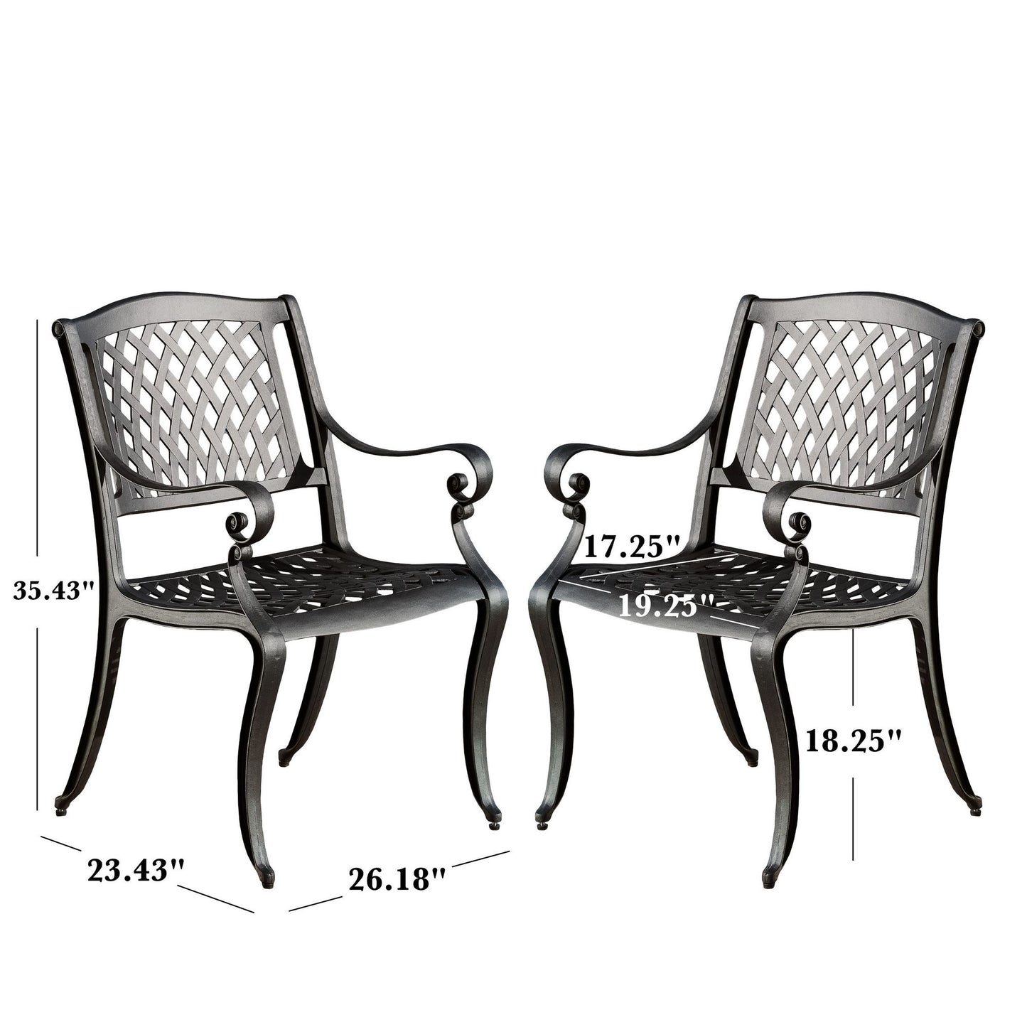 CAYMAN ARCH MESH I CHAIR(set of 2) image 6