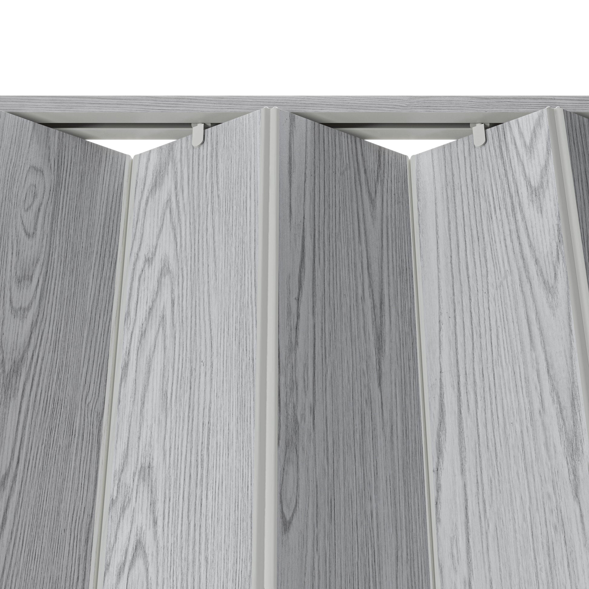 Studio Series 36" W PVC Foldable Accordion Doors, Grey image 5