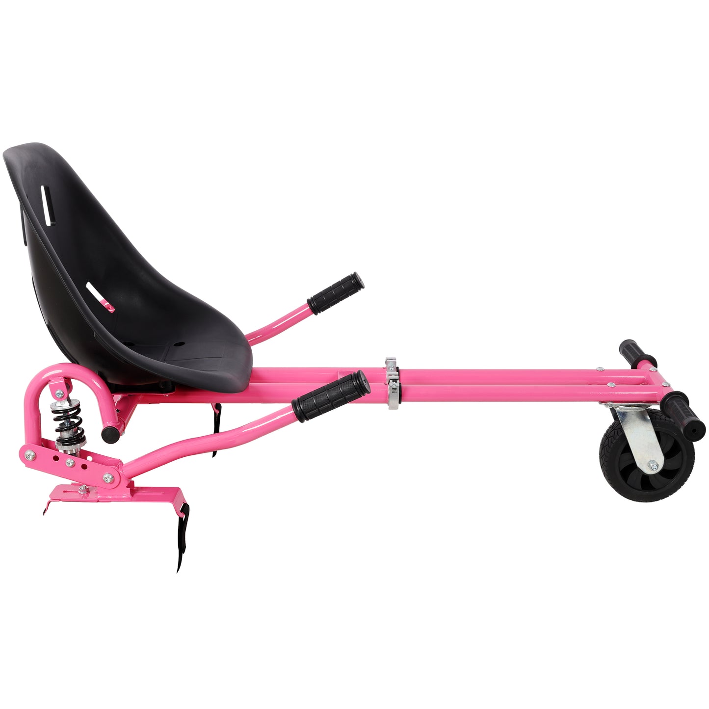 Hoverboard Seat Attachment Go-Kart,Fits 6.5" 8"10" Hoverboards, Heavy Duty Dual Pole & Dual Shock Absorber,Sturdy Adjustable Off-Road Frame,Hover Cart for Family Fun,not include Hoverboard,Pink image 10