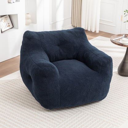 Bean Bag Chair, Bean Bag Sofa Chair with Armrests Stuffed High-Density Foam, Lazy Sofa Comfy Chairs BeanBag Chair for Adults in Living Room,Bedroom Reading image 4