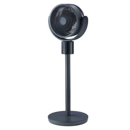 7-Inch Pedestal Fan, Oscillating Standing Floor Fan with DC Motor, Remote Control, 12 Speeds & 3 Modes, 15H Timer, Adjustable Height, Quiet for Home, Bedroom, Living Room, Study Room, Blue Gray image 5