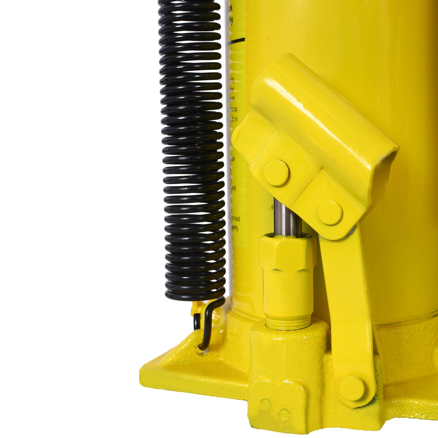 Air Hydraulic Bottle Jack, 20 Ton/44029 LBS All Welded Bottle Jack, 10.2-19.7 inch Lifting Range, Manual Handle and Air Pump, for Car, Pickup, Truck, RV, Auto Repair, Industrial Engineering,Yellow image 9