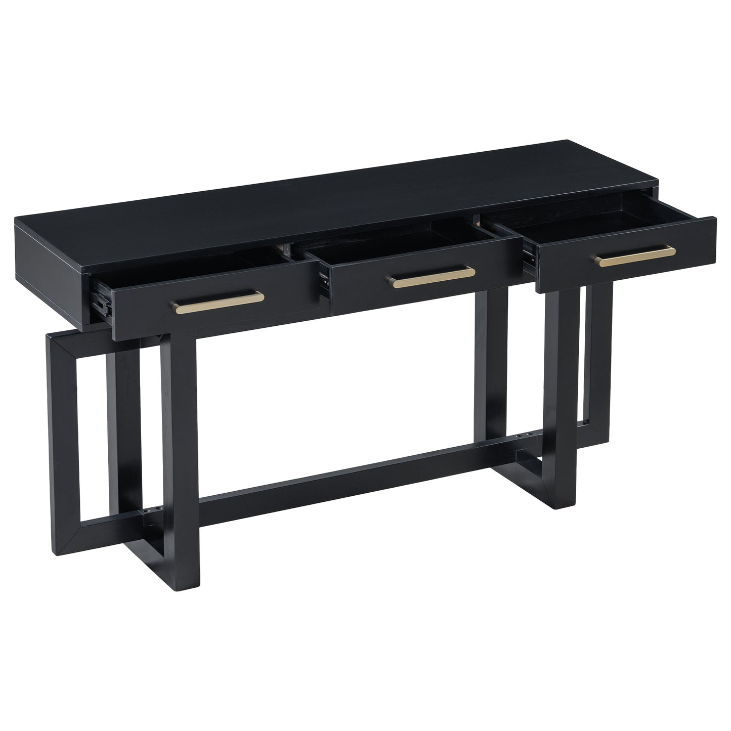 U_STYLE Elegant Console Table with Three Drawers, Extra Long Entryway Table for Entryway, Hallway, Living Room, Foyer, Corridor image 8