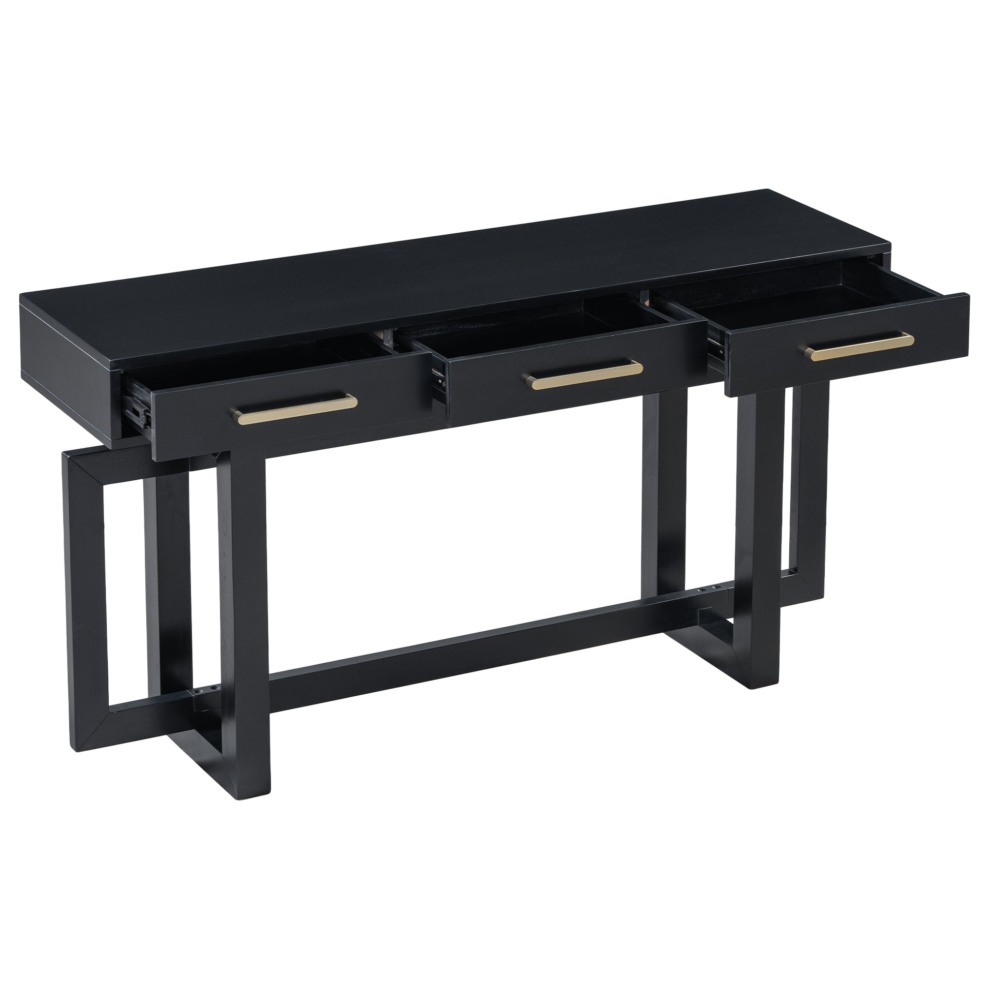 U_STYLE Elegant Console Table with Three Drawers, Extra Long Entryway Table for Entryway, Hallway, Living Room, Foyer, Corridor image 8