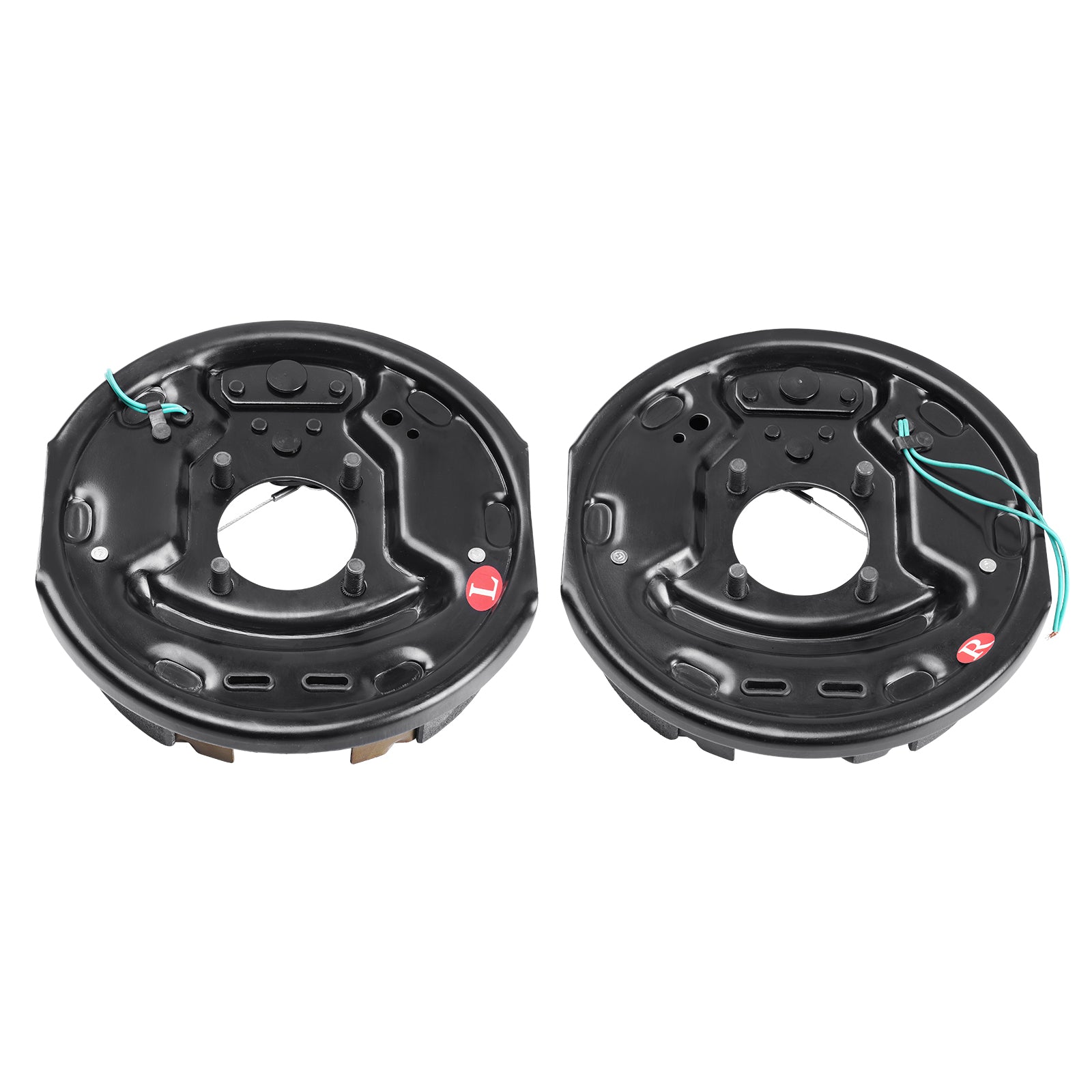 Electric Trailer Brake Assembly, 10" x 2.25", 1 Pair Self-Adjusting Electric Brakes Kit for 3500 lbs Axle, 4-Hole Mounting, Backing Plates for Brake System Part Replacement (1 Right + 1 Left) image 5