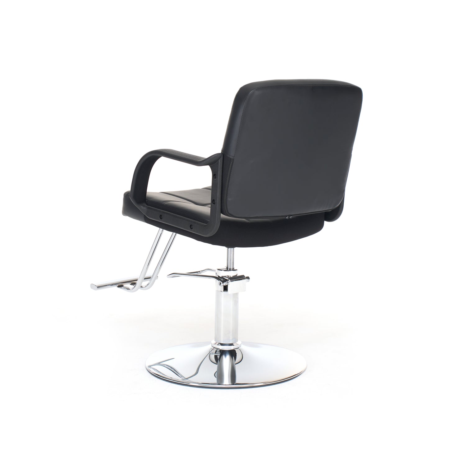 Barber Chair for Hair Stylist- 360° Swivel, Adjustable Height, Capacity 350 LBS with Heavy Duty Hydraulic Pump,BLACK image 8
