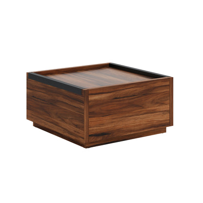 Coffee Table with Full-Extension Drawers, Dark Brown finish image 1