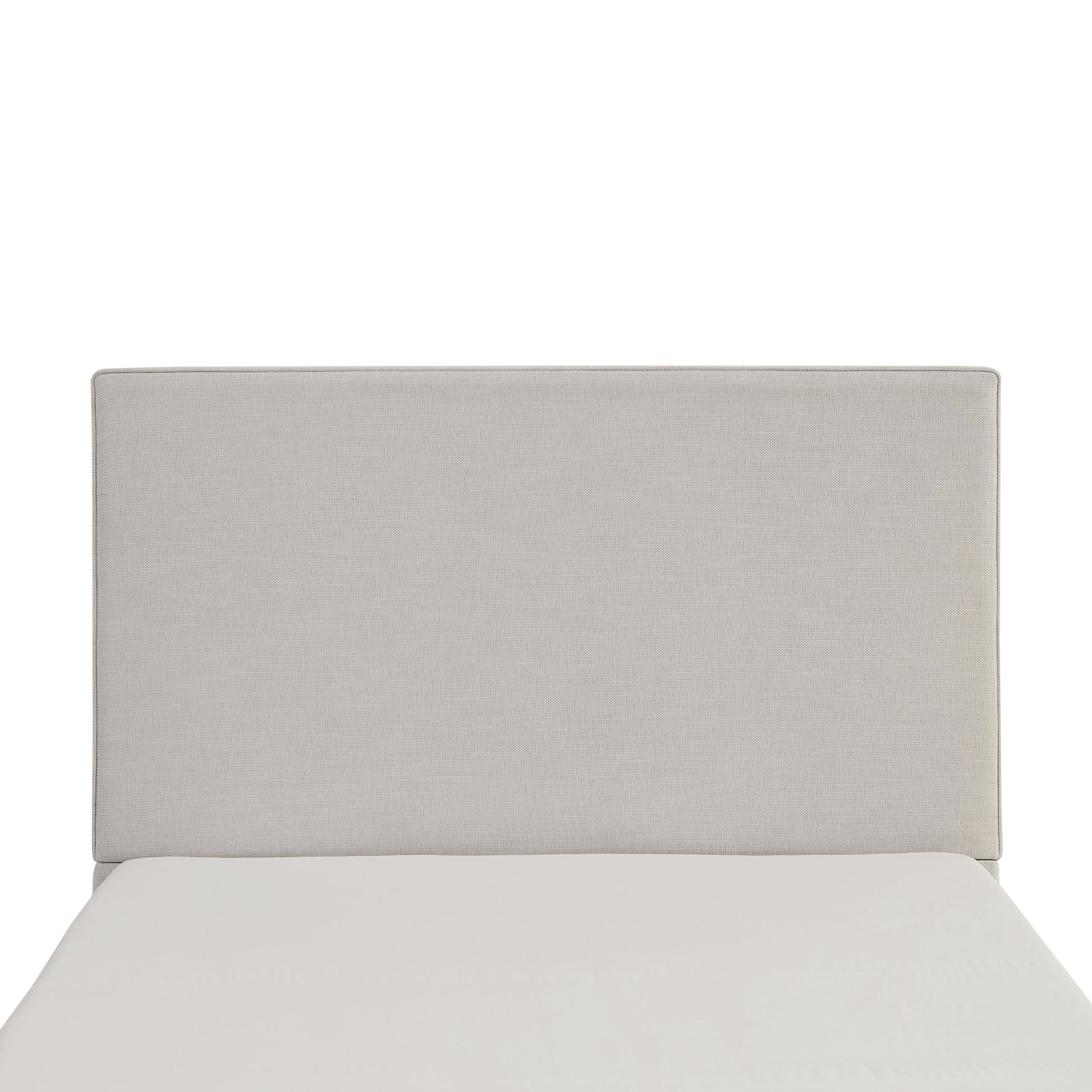 Lucas Tall Headboard Upholstered Bed / 52" High Headboard / Elegant Simplicity / No Box Spring Needed / Easy Assembly / King / Textured Ivory Canvas image 9
