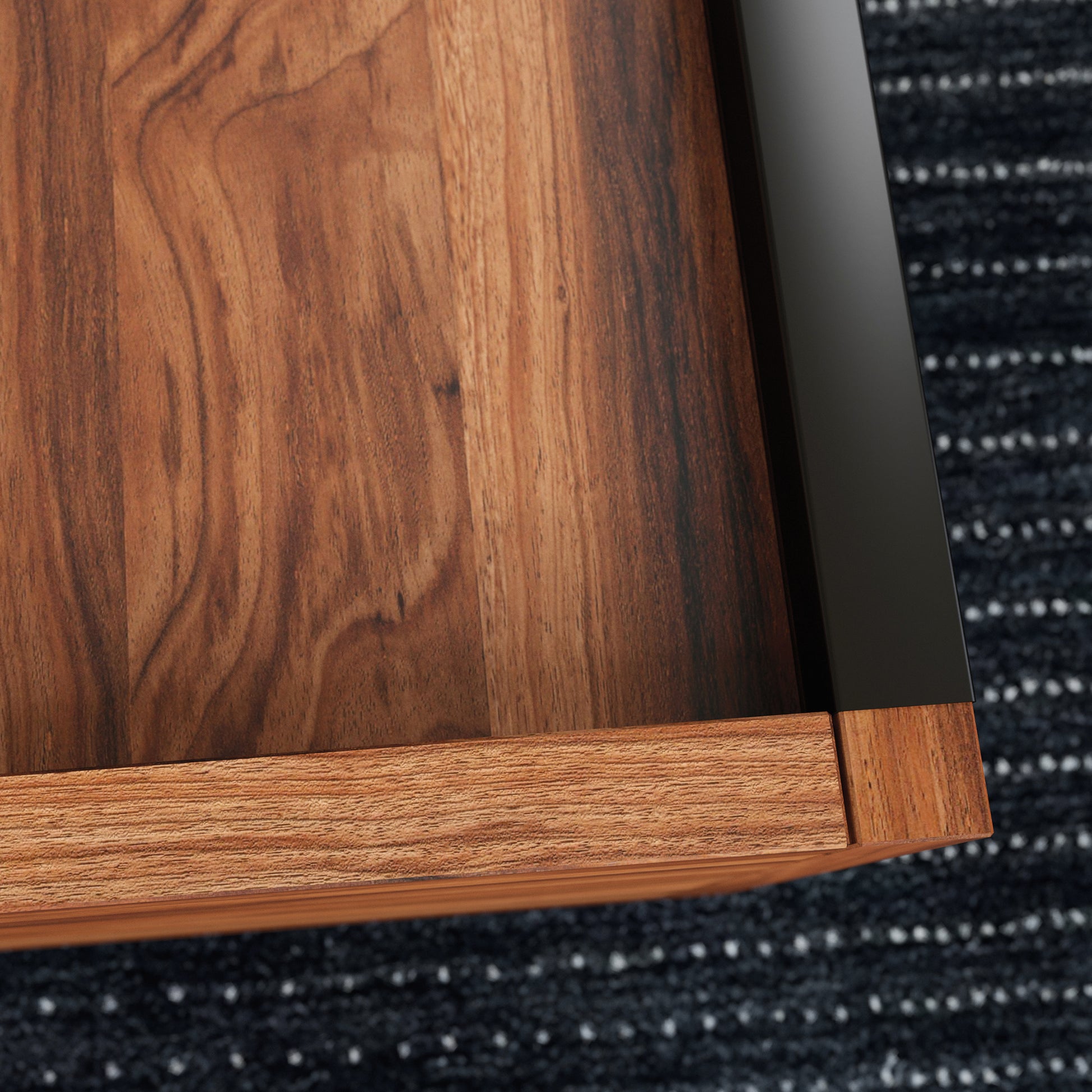 Coffee Table with Full-Extension Drawers, Dark Brown finish image 5