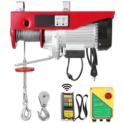 Electric Hoist Crane Winch 1760 lbs with 328 ft Wireless Remote Control image 1
