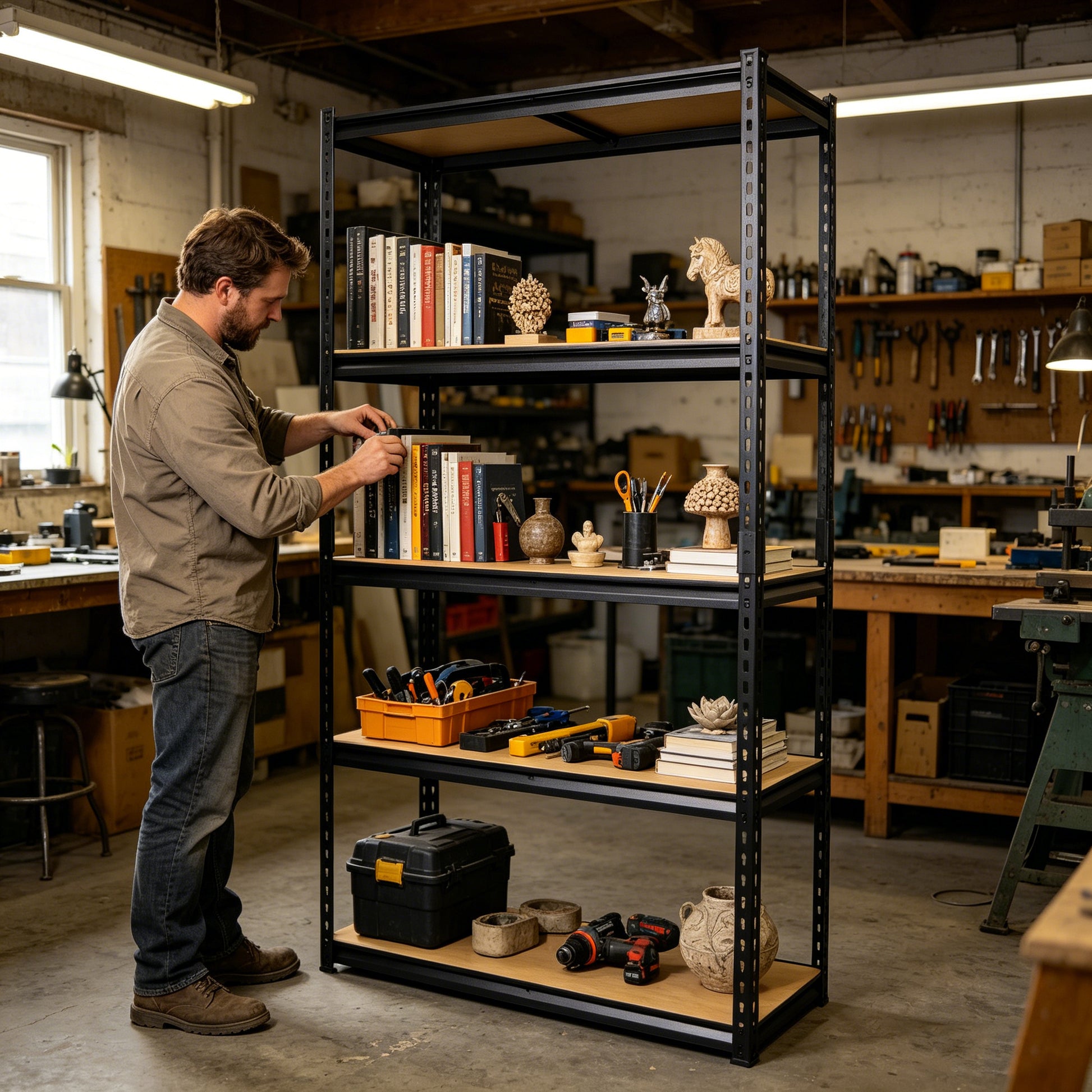 2000LBS Capacity Garage Storage Shelves Heavy Duty image 11