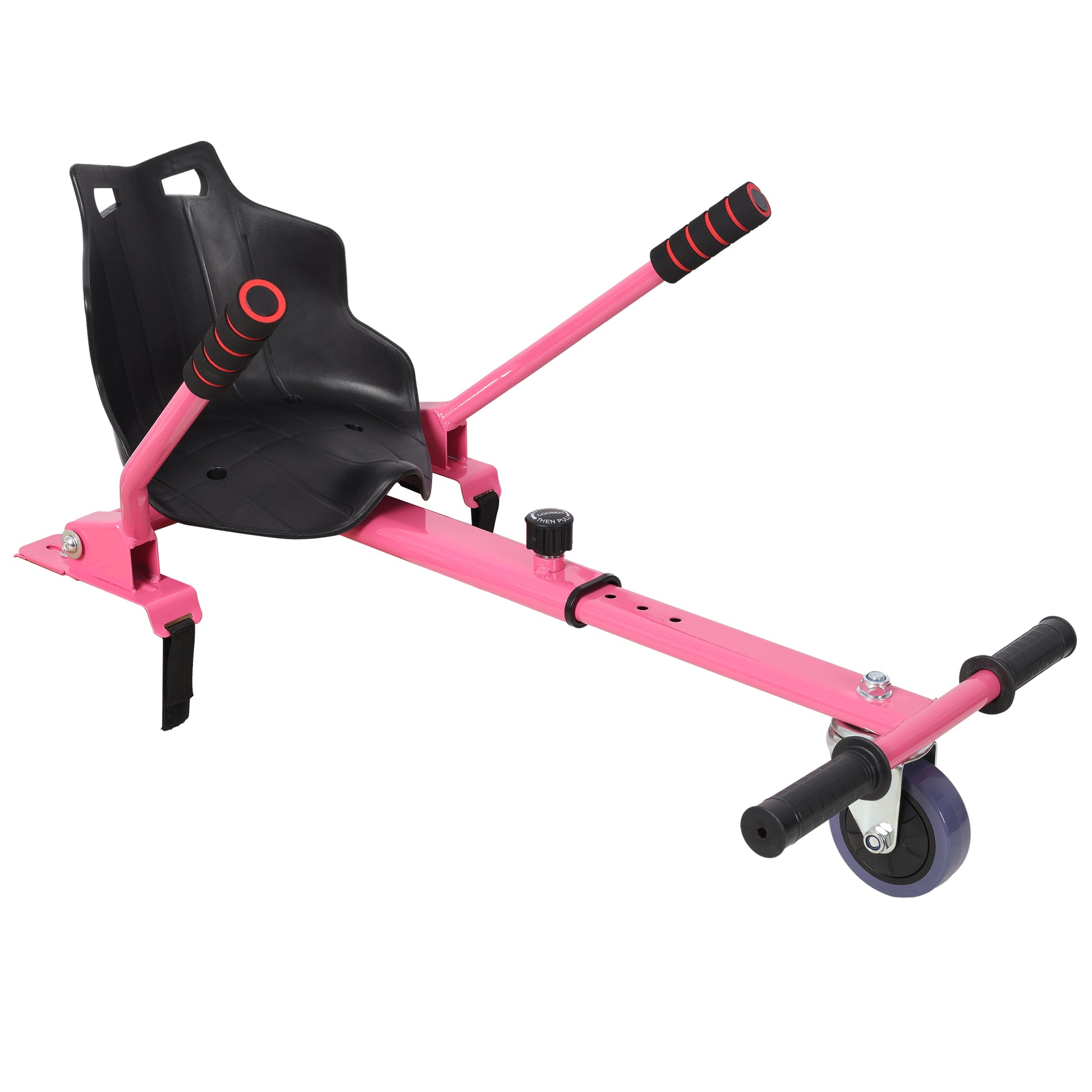 Hoverboard Seat Attachment Go-Kart,Fits 6.5" 8"10" Hoverboards,Sturdy Adjustable Off-Road Frame,Hover Cart for Family Fun,not include Hoverboard,Pink image 4