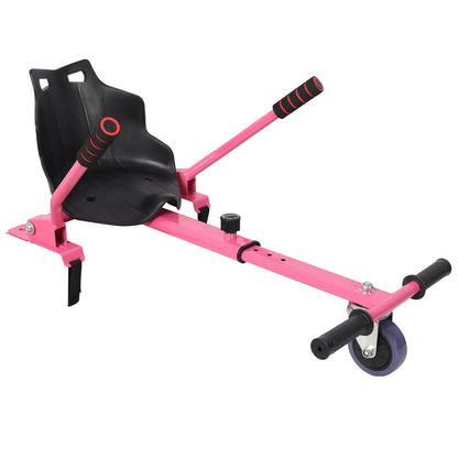 Hoverboard Seat Attachment Go-Kart,Fits 6.5" 8"10" Hoverboards,Sturdy Adjustable Off-Road Frame,Hover Cart for Family Fun,not include Hoverboard,Pink image 4