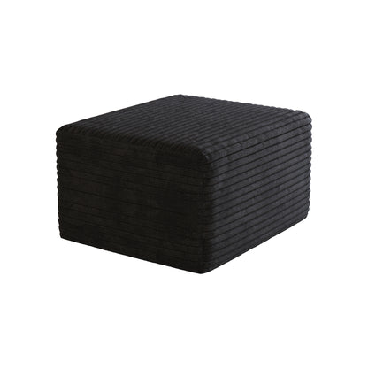 Sofa ottoman,No Assembly Required,Black(Plush Corduroy Fabric) image 6