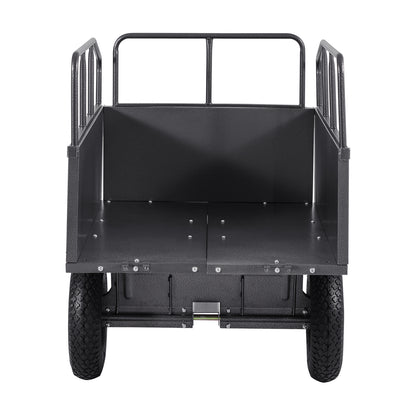 Steel Dump Cart 17 Cu. Ft 600LB for ATV/UTV Trailer Tow Behind Heavy Duty image 8