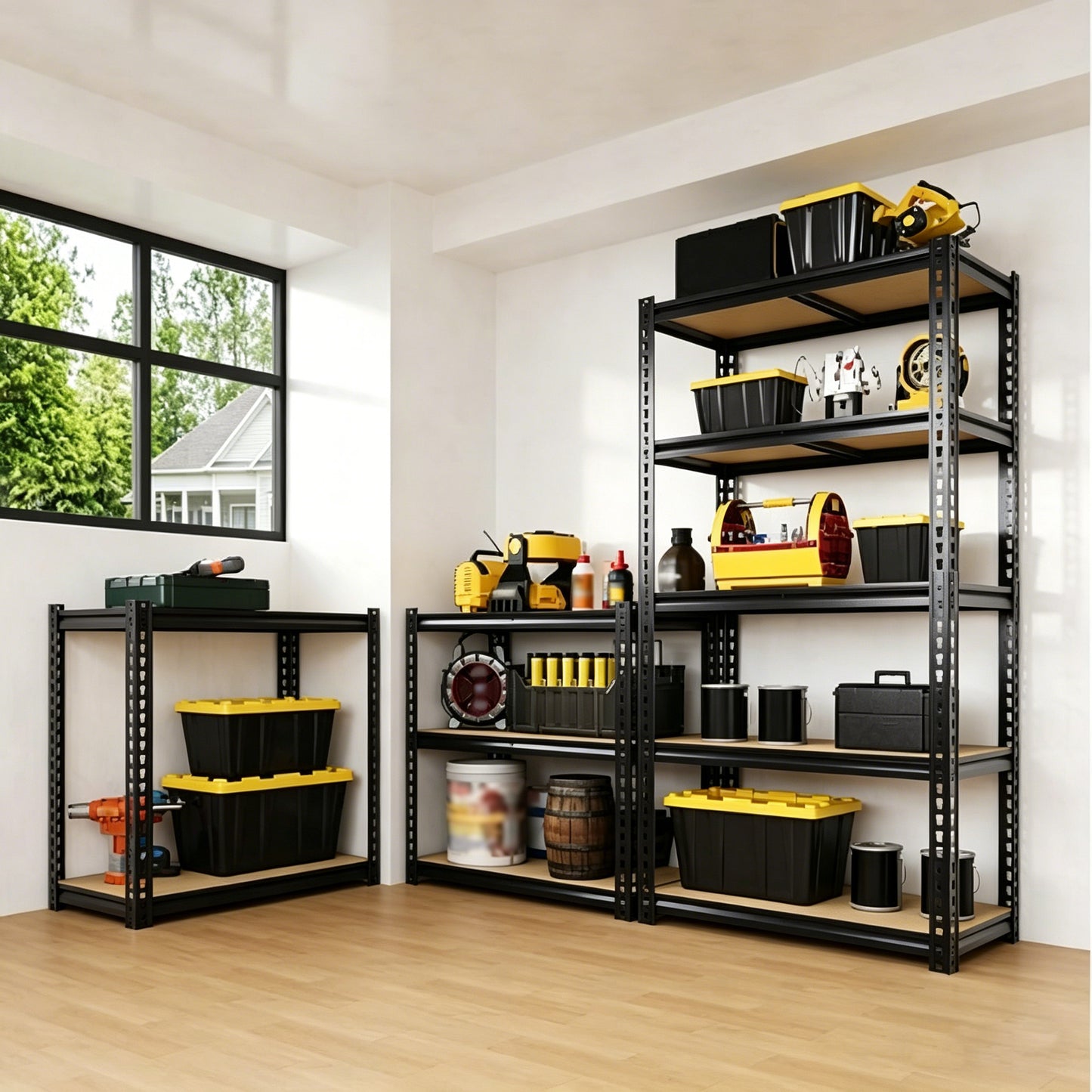 2000LBS Capacity Garage Storage Shelves Heavy Duty image 2