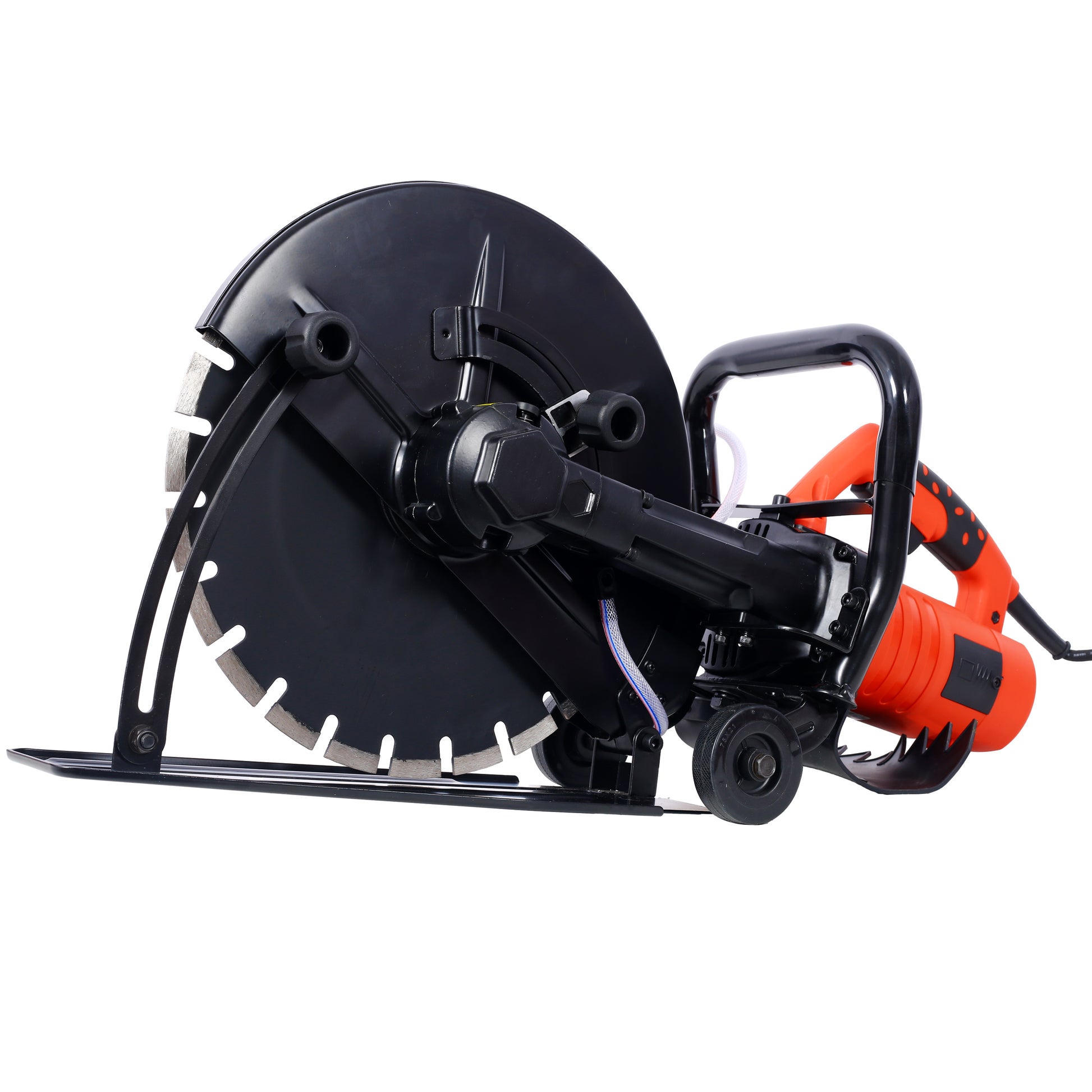 Electric 14" Cut Off Saw Wet/Dry Concrete Saw Cutter Guide Roller with Water Line Attachment image 3