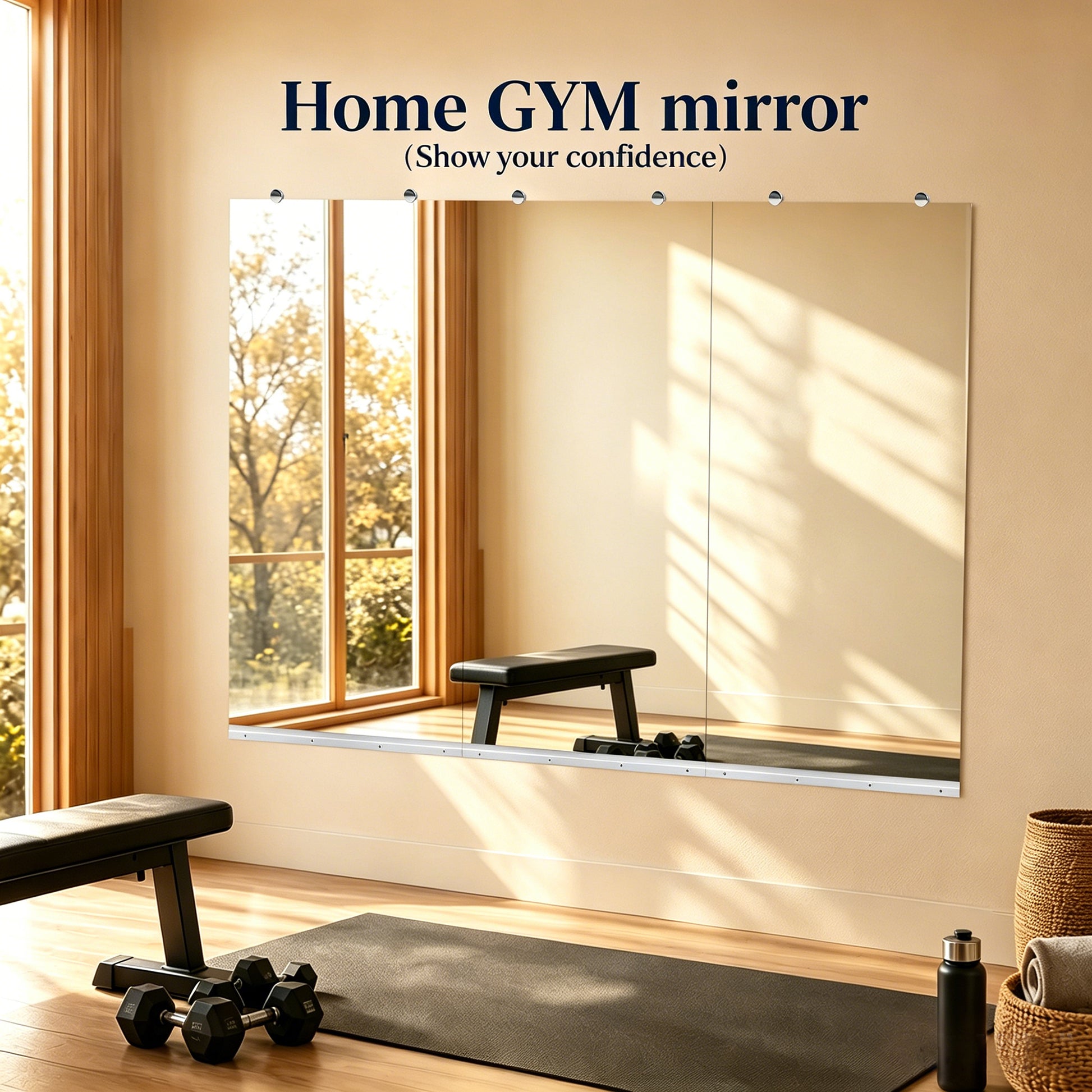 GYM MIRROR 24X48 INCH -3pcs image 9