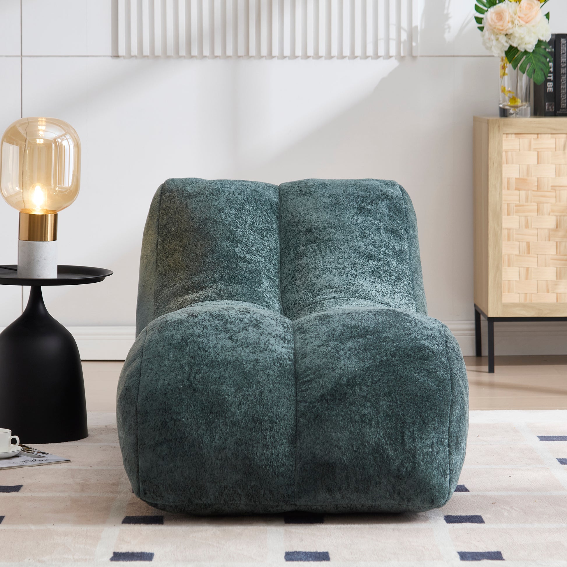 Creative bean bag sofa chair for adults filled with high-quality sponge that is plump and elastic fitting the curves of the human body and providing gentle support to the body in all as image 3