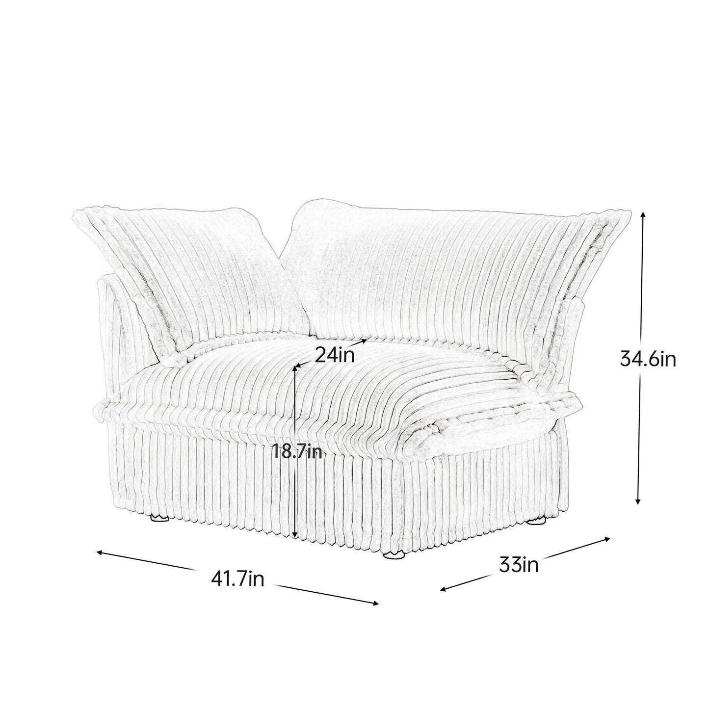 Koala Sofa LSF W/1 Pillow -Green image 11