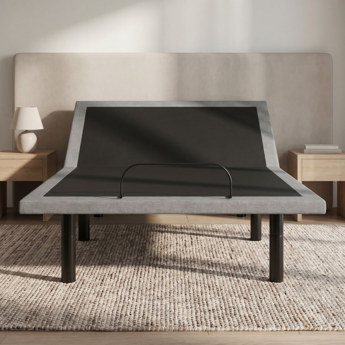 OS4 Black and Grey Queen Adjustable Bed Base With Head and Foot Position Adjustments image 2
