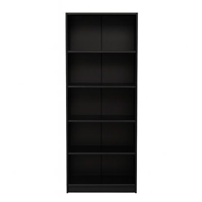 5-Tier Bookshelves Storage Cabinet Black image 7