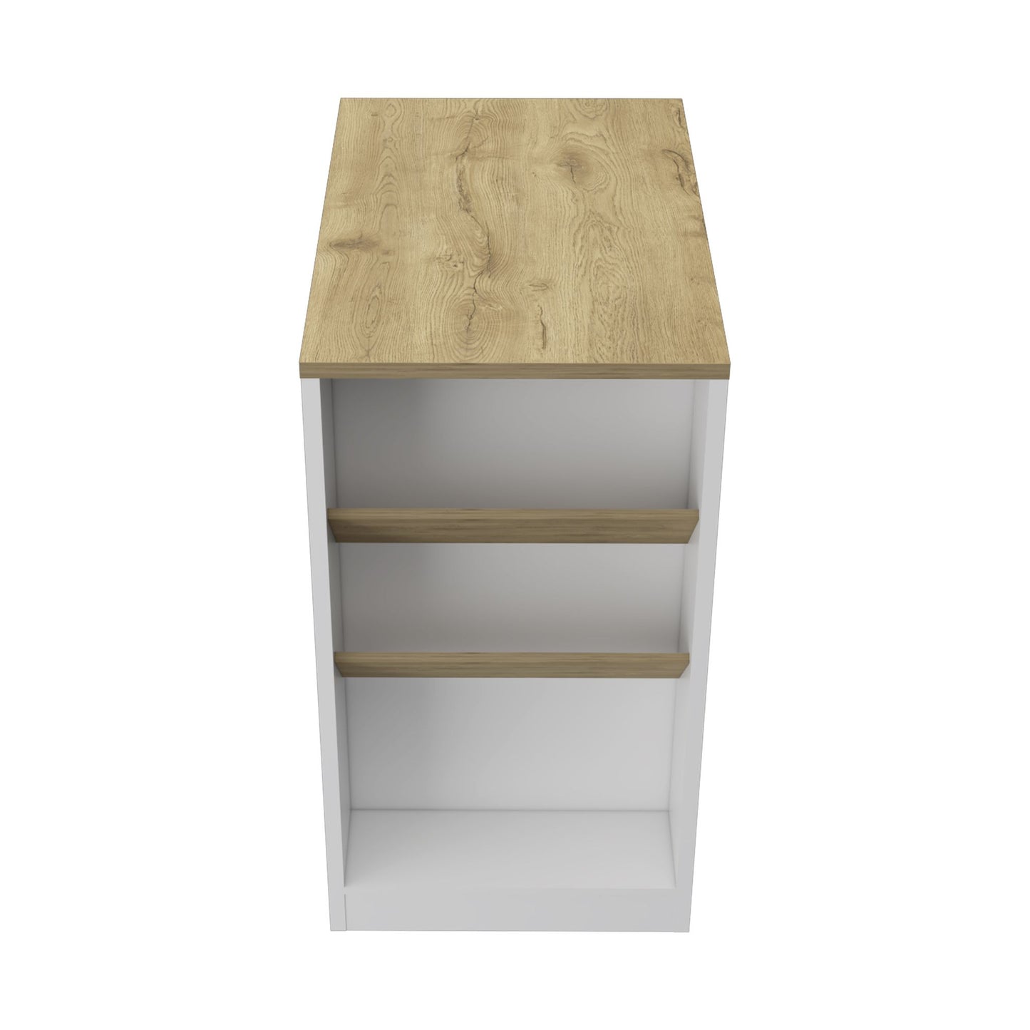 Cecil Kitchen Island, 3-Tier Shelf, Manufactured wood Top image 5