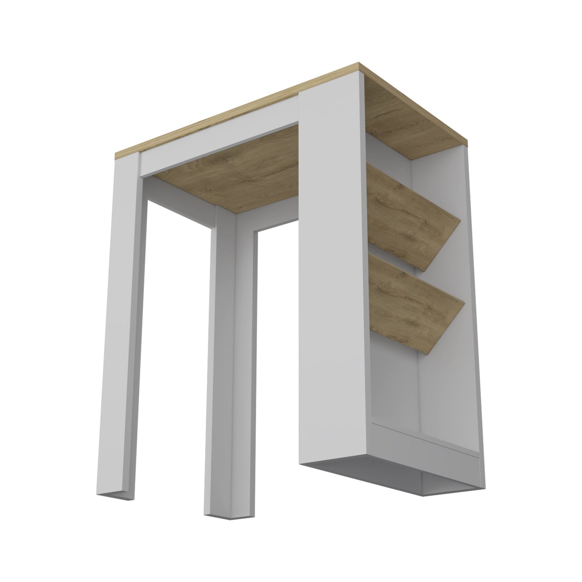 Cecil Kitchen Island, 3-Tier Shelf, Manufactured wood Top image 4