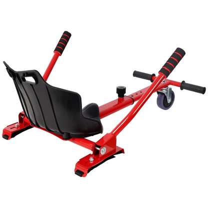 Hoverboard Seat Attachment Go-Kart,Fits 6.5" 8"10" Hoverboards,Sturdy Adjustable Off-Road Frame,Hover Cart for Family Fun,not include Hoverboard,Red image 7