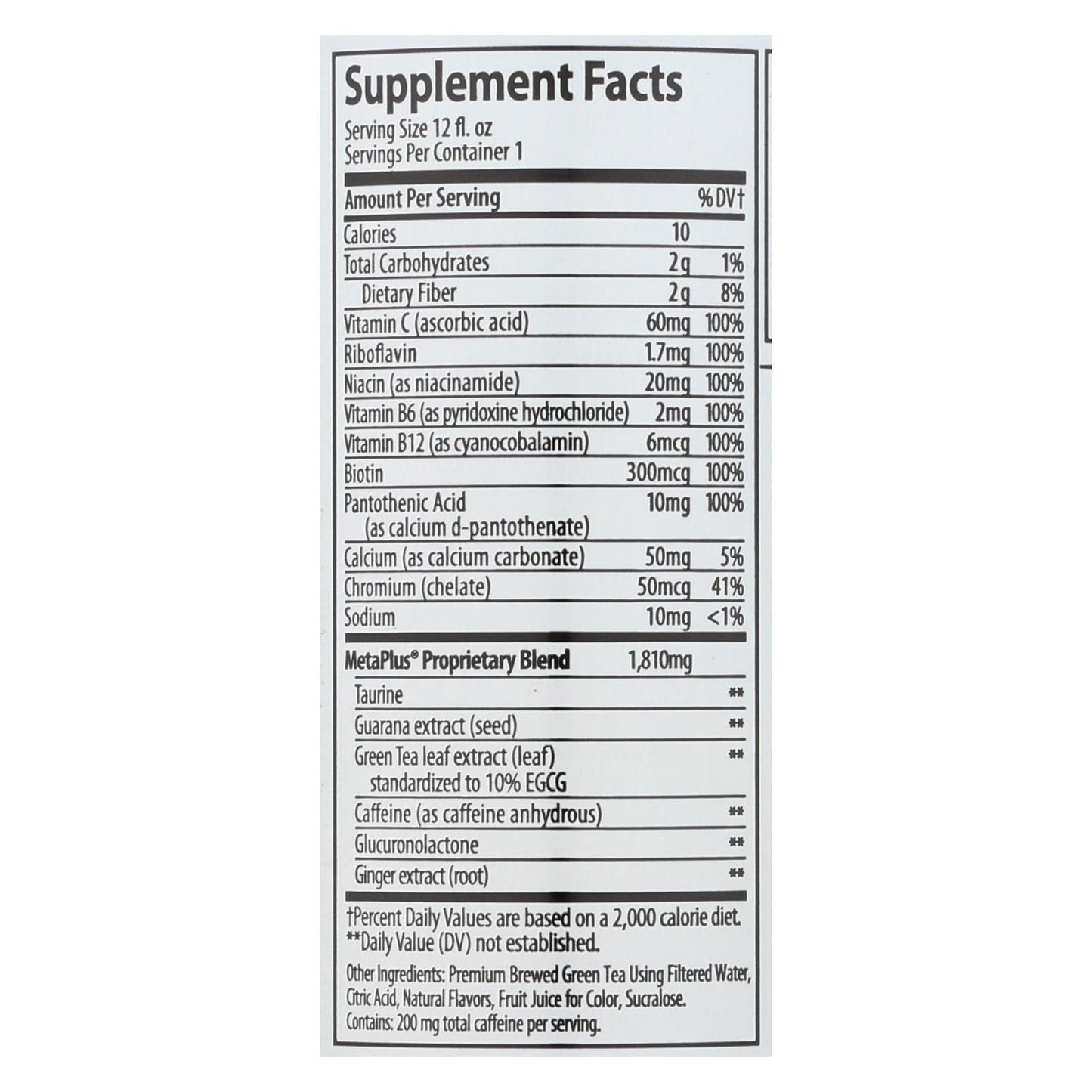 Celcius Live Fit Peach Mango Non-carbonated Green Tea - Case Of 12 - 12 Fz image 2