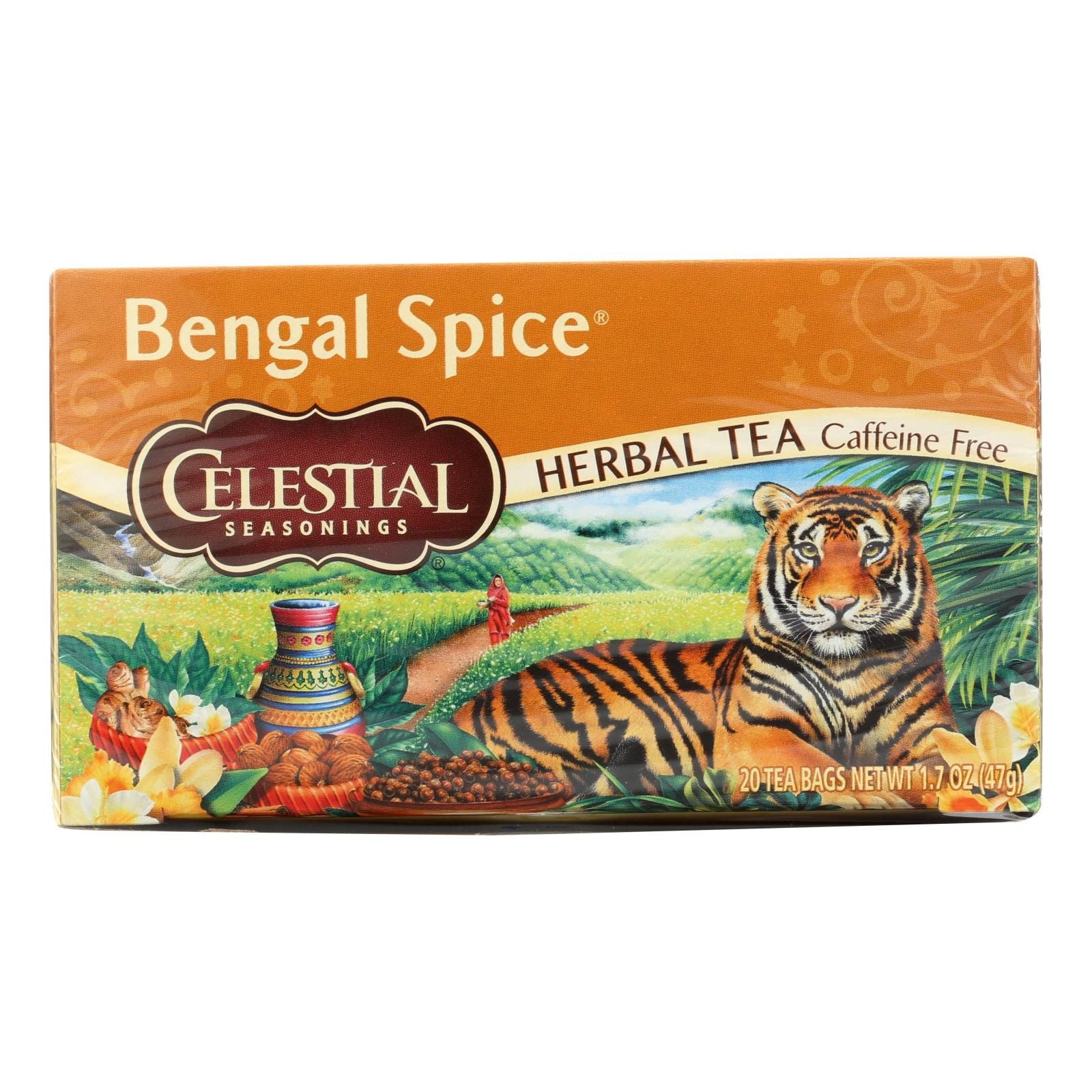 Celestial Seasonings Herbal Tea Caffeine Free Bengal Spice - 20 Tea Bags - Case Of 6 image 1