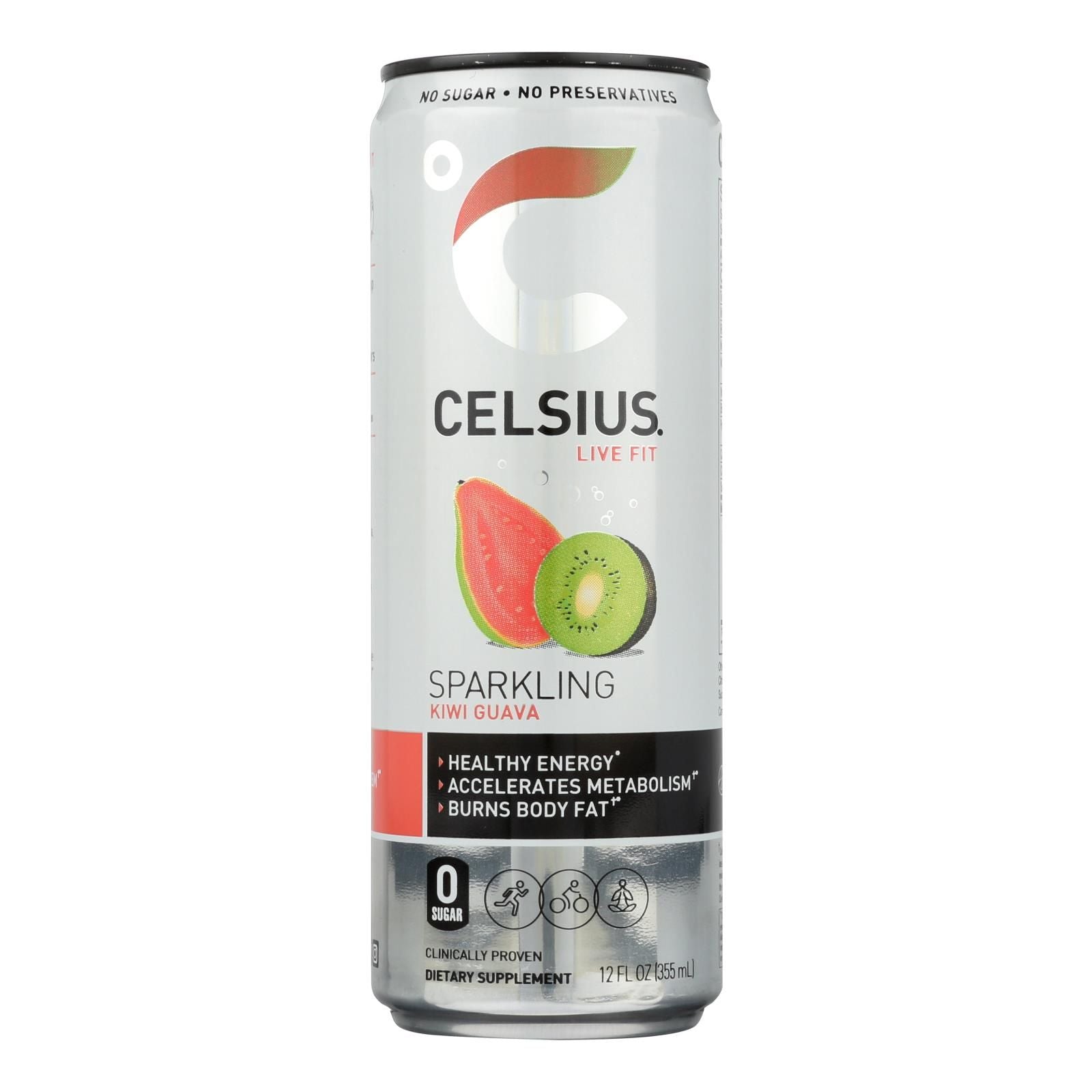 Celsius Inc. - Drink Sparkling Guava Kiwi - Case Of 12 - 12 Fz image 1