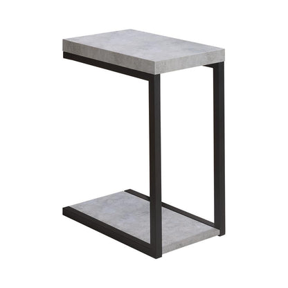 Cement and Black Snack Table image 3