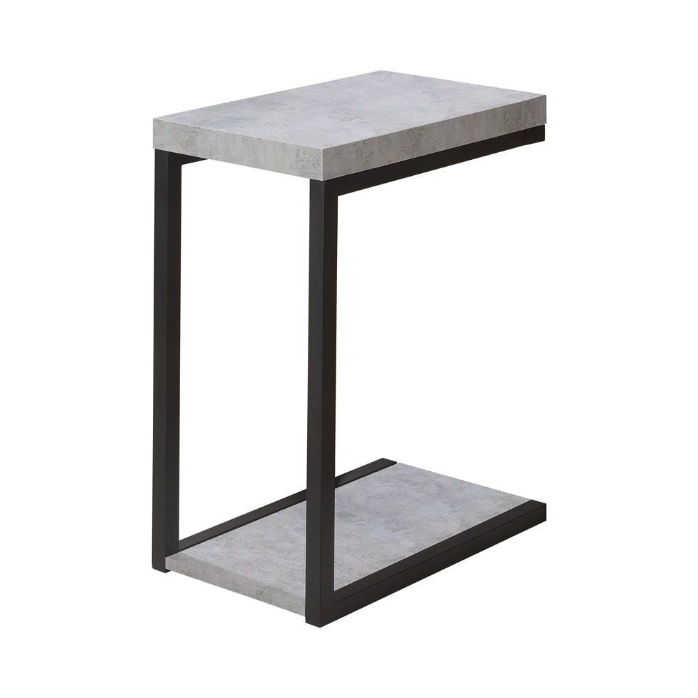 Cement and Black Snack Table image 4