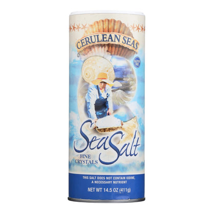Cerulean Seas Sea Salt - Fine - Case Of 12 - 14.5 Oz image 1