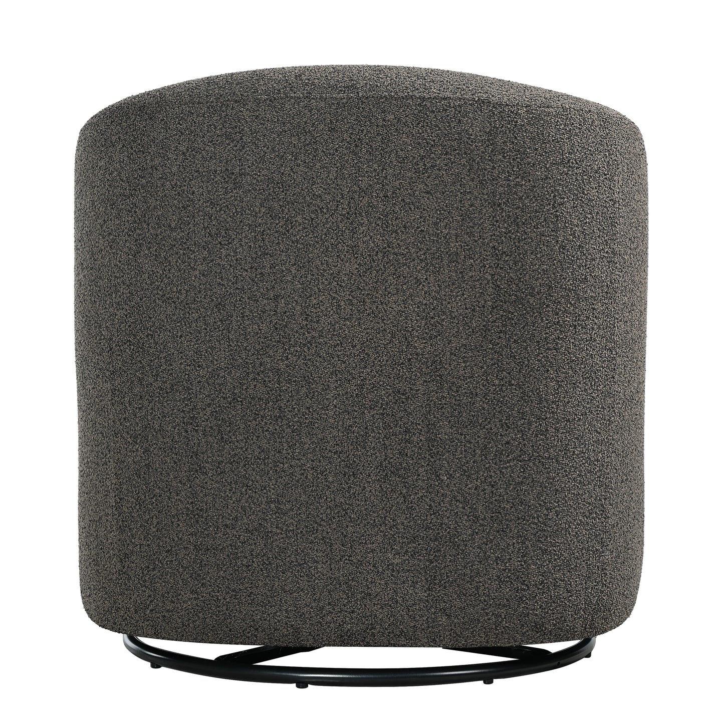 30" Modern Boucle Swivel Barrel Chair with Solid Wood Accents, Soft Durable Upholstery & 360° Swivel Base, Ideal for Living Room, Bedroom, or Office image 10