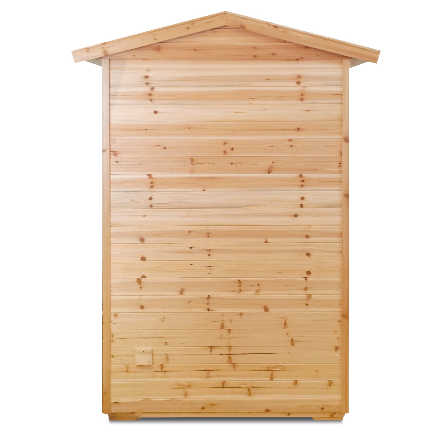 Two person Far infrared old fir outdoor sauna room image 4