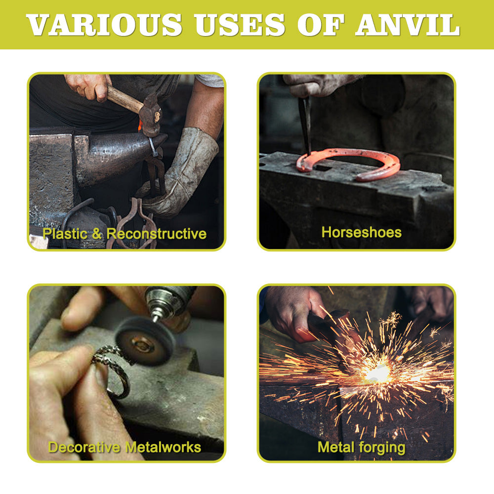 Multi-Angle Anvil, 30lb Cast Steel Anvil, 55HRC, Blacksmith's Forging Tools and Equipment, Sturdy Multi-Angle Anvil for Jeweler's, Metal Blacksmith's Tools image 4