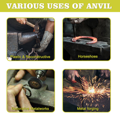 Multi-Angle Anvil, 30lb Cast Steel Anvil, 55HRC, Blacksmith's Forging Tools and Equipment, Sturdy Multi-Angle Anvil for Jeweler's, Metal Blacksmith's Tools image 4
