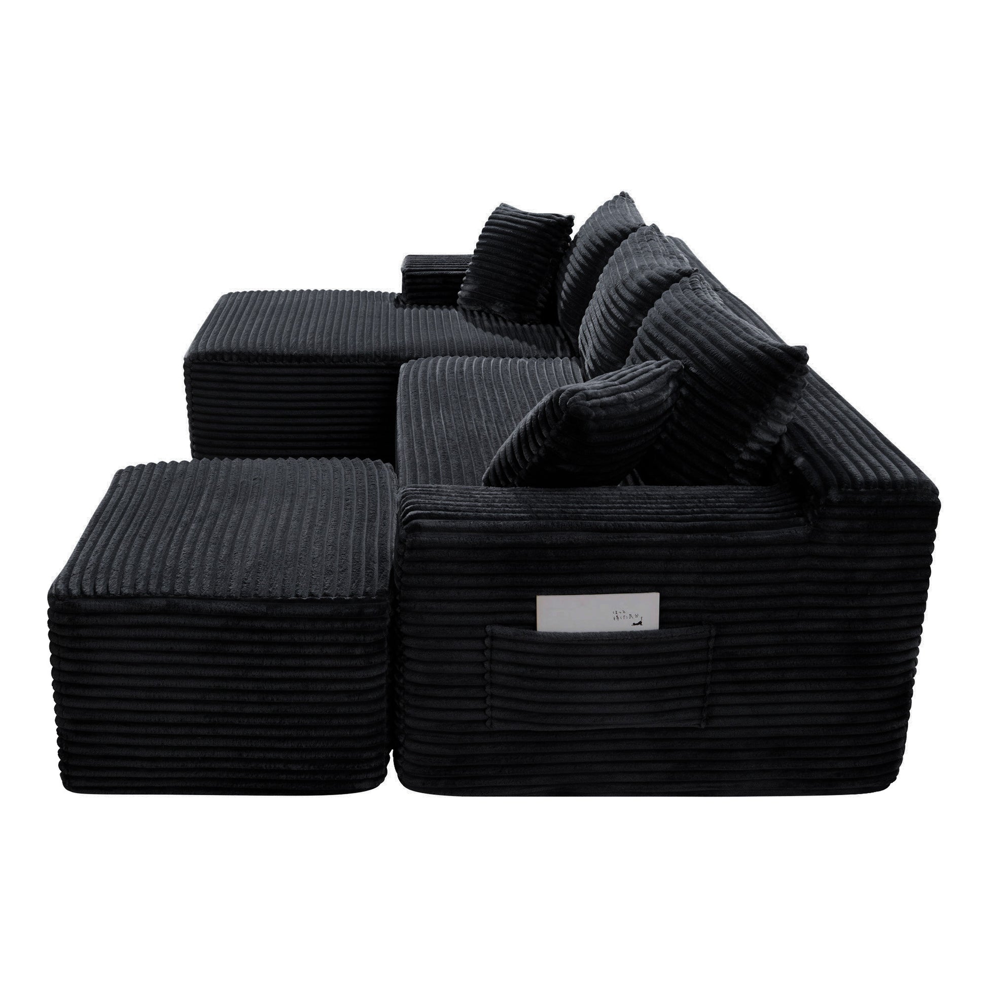 106.3" U-Shaped Cloud Sectional Sofa with Deep Seat,No Assembly Required,Modular Couches Sleeper for Living Room,Bedroom,Apartment image 5