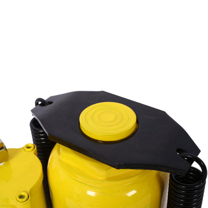 Air Hydraulic Bottle Jack, 32 Ton/70550 LBS All Welded Bottle Jack, 10-16.3 inch Lifting Range, Manual Handle and Air Pump, for Car, Pickup, Truck, RV, Auto Repair, Industrial Engineering,Yellow image 3