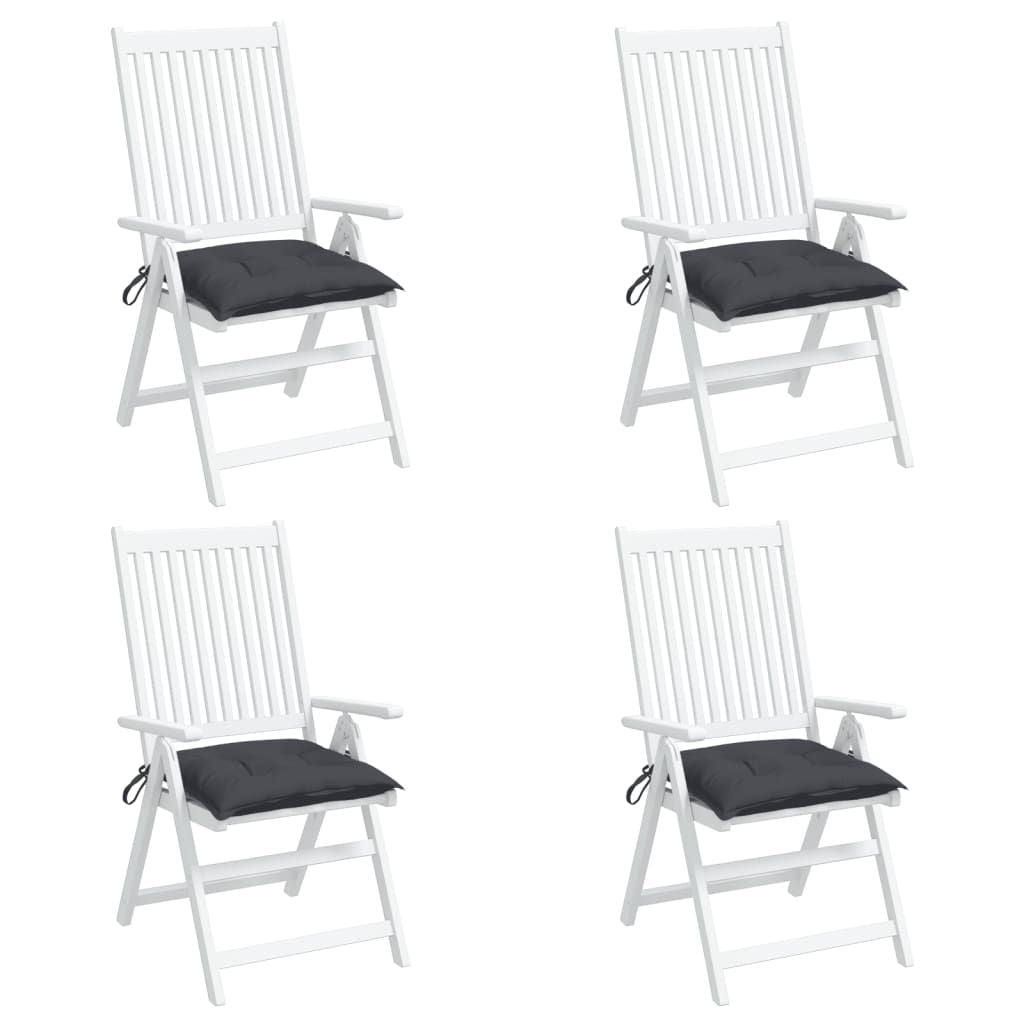 Chair Cushions 4 pcs Anthracite 19.7"x19.7"x2.8" Oxford Fabric image 3