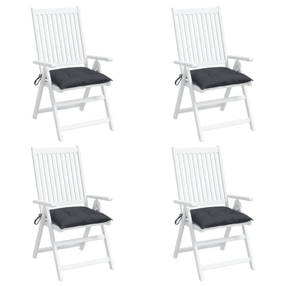 Chair Cushions 4 pcs Anthracite 19.7"x19.7"x2.8" Oxford Fabric image 3