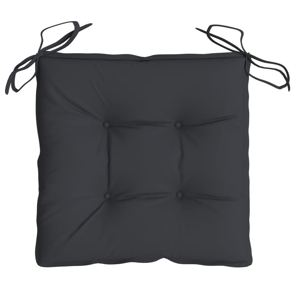 Chair Cushions 4 pcs Black 15.7"x15.7"x2.8" Oxford Fabric image 5