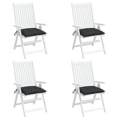 Chair Cushions 4 pcs Black 15.7"x15.7"x2.8" Oxford Fabric image 3