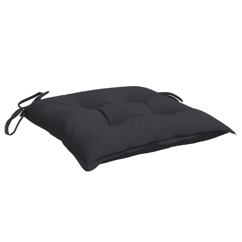 Chair Cushions 4 pcs Black 15.7"x15.7"x2.8" Oxford Fabric image 4