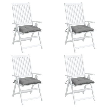 Chair Cushions 4 pcs Gray 15.7"x15.7"x2.8" Oxford Fabric image 3