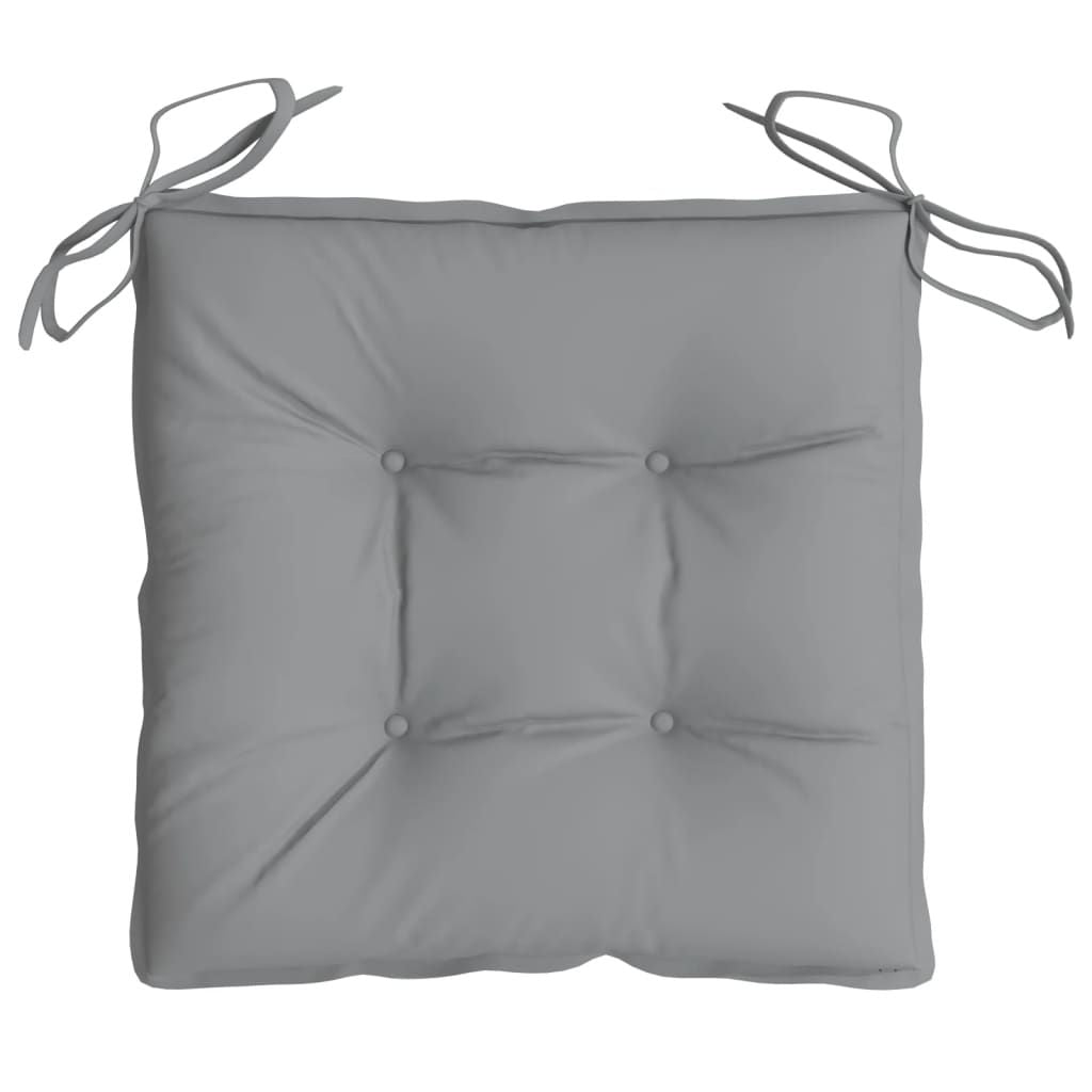 Chair Cushions 4 pcs Gray 15.7"x15.7"x2.8" Oxford Fabric image 5